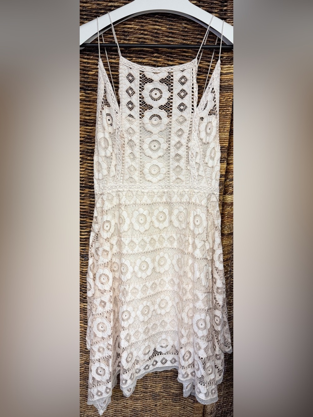 Free People - Lace Cream Floral, Just like honey Dress, Size: 12β